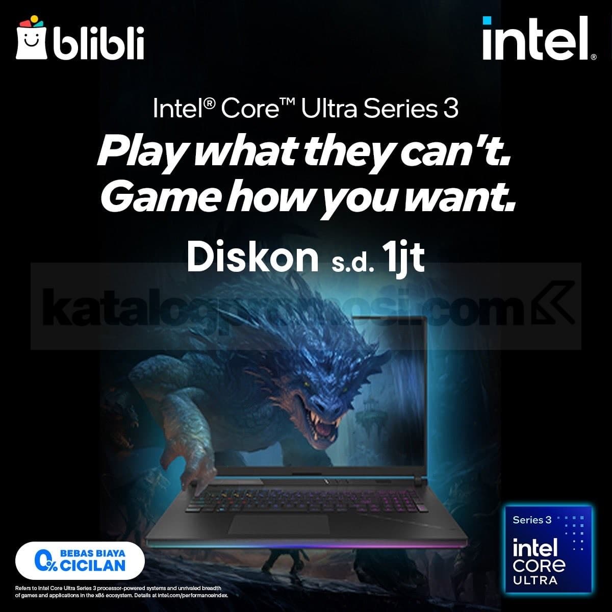 Gambar untuk Promo Intel Core Ultra Series 3 Diskon hingga Rp. 1 Juta