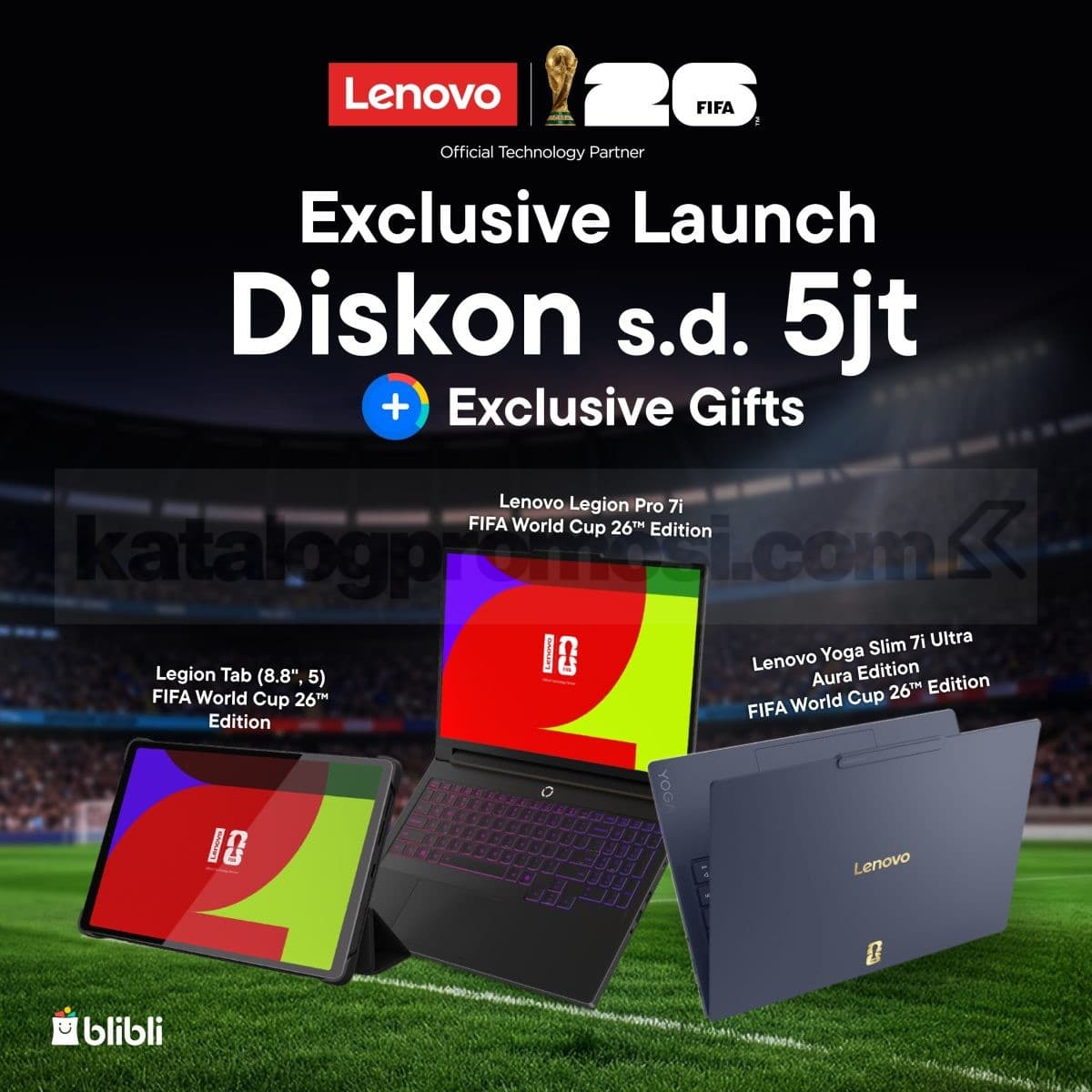 Gambar untuk Promo Lenovo FIFA Edition Blibli Diskon hingga Rp. 5 Juta