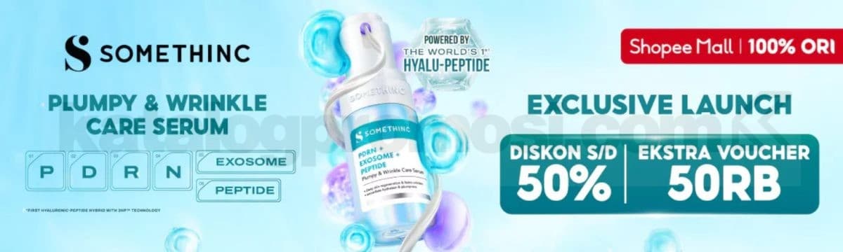 Gambar untuk Somethinc PDRN Serum Rilis Eksklusif di Shopee! Diskon 50% + Voucher 50K