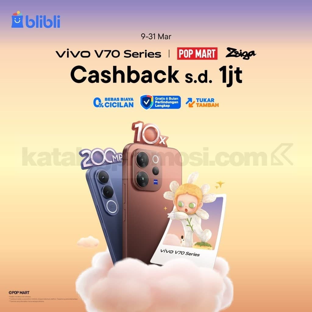 Gambar untuk Promo vivo V70 Series Cashback 1 juta + Gift Box