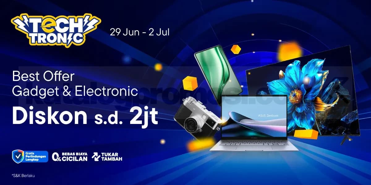 Gambar untuk Promo Blibli Techtronic Elektronik Diskon hingga 2 Juta
