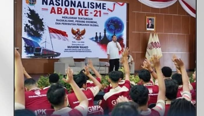 Gambar untuk Menteri Nusron Wahid Ajak Mahasiswa Perkuat Nasionalisme dalam Diklat DPP GMPK